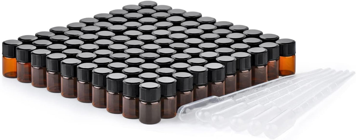 5ml Clear Small Glass Vials 100pcs with Screw Caps(100pcs) – image 9