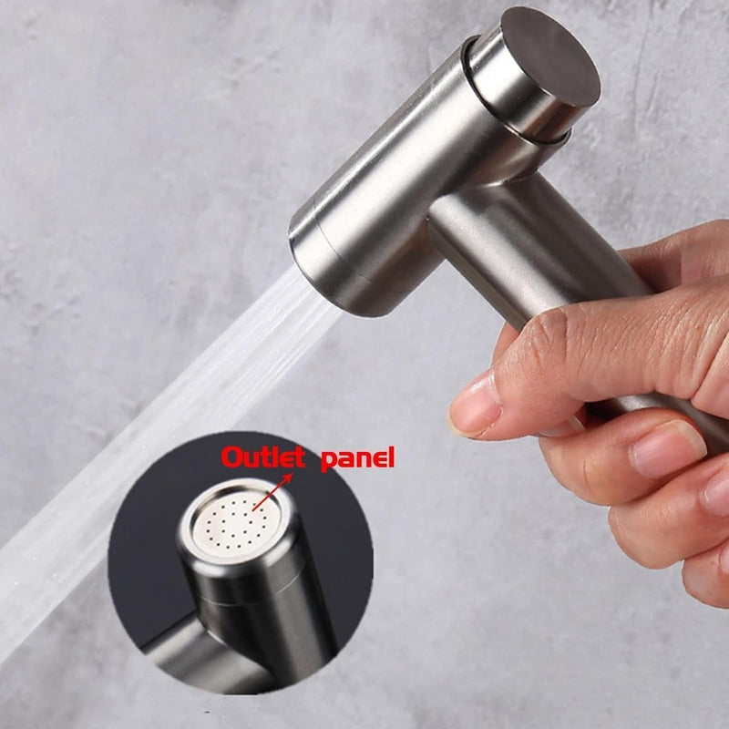 Joyzzz Bidet Toilet Sprayer Head, Wall Mounted Bidet Hand Shower, Stainless Steel Bidet Sprayer for Toilet, Hand Held Toilet Bidet for Kitchen, Bathroom, Shower and Toilet Cleaning
