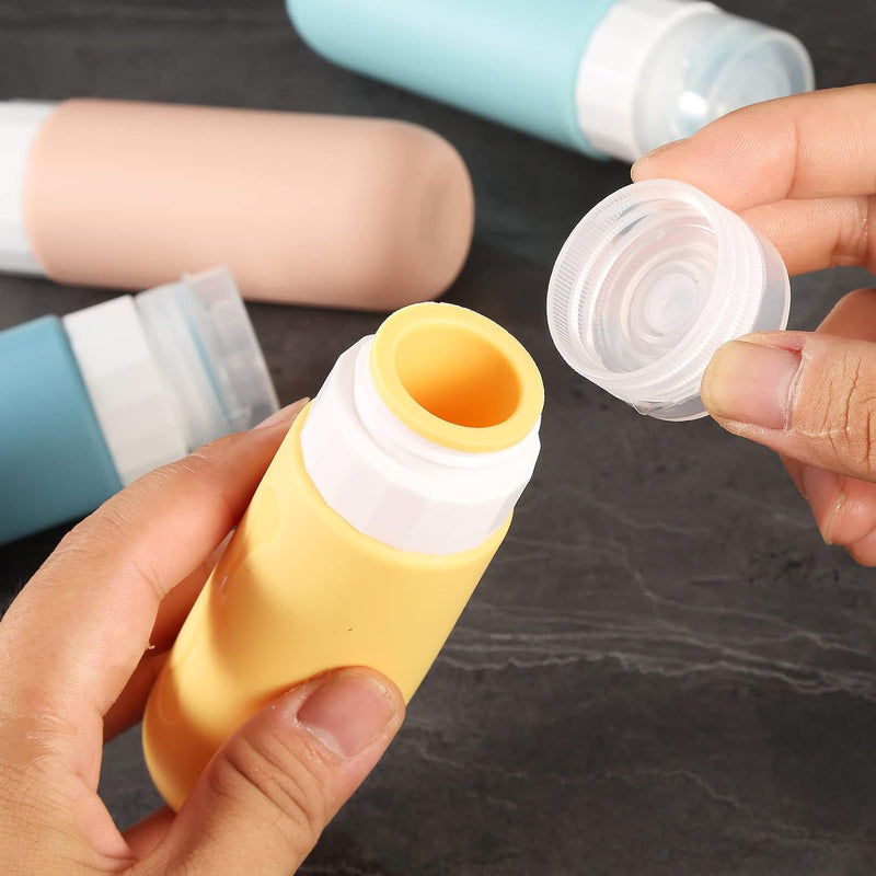 Gemice Bottles for Toiletries Tsa Approved Travel Size Containers BPA Free Leak Proof Refillable Liquid Travel Accessories for Cometic Shampoo and Lotion Soap