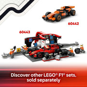 City F1 Truck with RB20 & AMR24 F1 Cars 60445 Car Transporter Toy, 2 Drivers & Race Simulator, Formula 1 Set, Gift for 8+ Year Old Boys & Girls, 1,086 Pieces