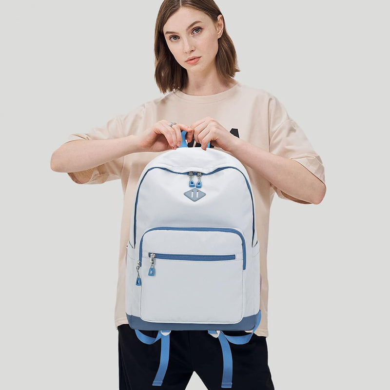 Mygreen Backpack, School Backpack travel Laptop Backpack, Students College Backpack Bookbag for Girls Boys Teen Women -Beige