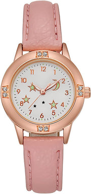 Ywhalep 2 Packs Kids Watches for Girls 3D Cute Cartoon Silicone Children Toddler Wrist Watch Waterproof Time Teaching Easy to Read Watch