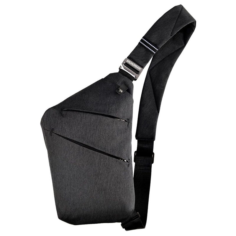 Small Sling Bag Cross Body Chest Shoulder Bag for Men Women - FRID Blocking Pocket and Adjustable Straps Crossbody Bag, Water Resistant Bum Bags for Runner Workout Hiking Cycling Travelling