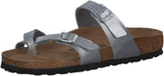 Mayari Birko Flor Thong womens Fashion Sandals - Silver (Bf Silver )
