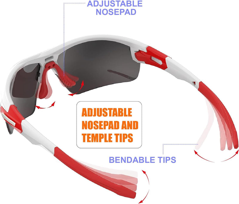 RT100 RIDE YOUR WAY Professional wrap around Frameless Cycling Sunglasses for Men and Women