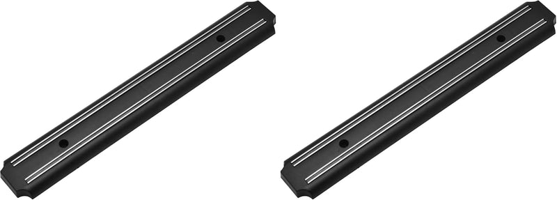 RK Magnetic Tool Holder, Black, 33 Cm, RK0084, Magnetic Knife Bar Knife Rack Knife Strip Kitchen Utensil Holder Tool Holder Art Supply Organizer & Home Organizer - 33 CM (Pack of 2)