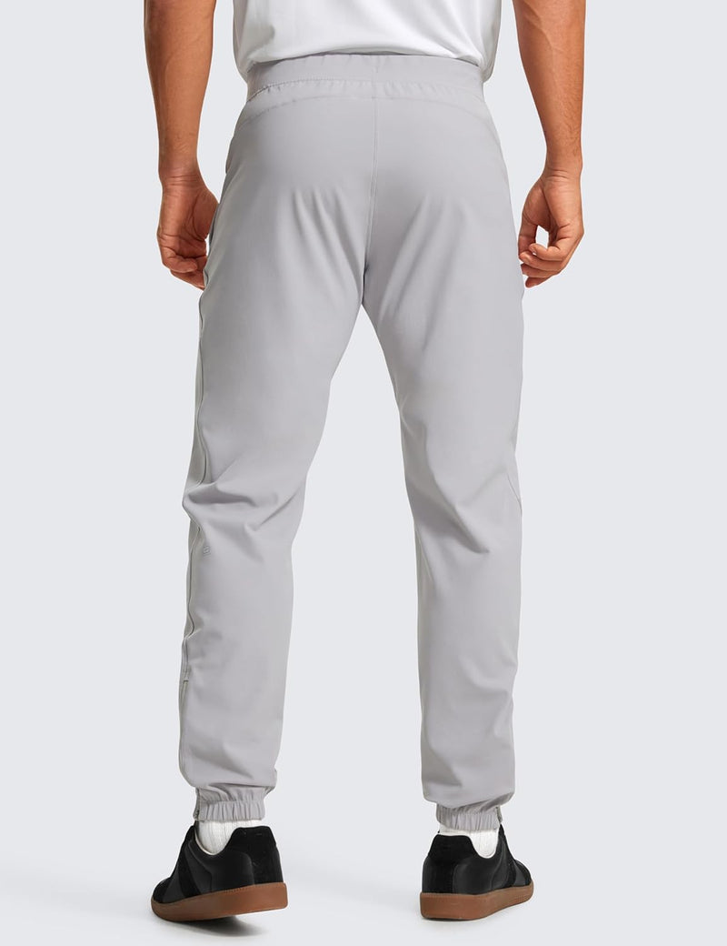 CRZ YOGA Men's Lightweight Jogger Pants - 30'' Elastic Stretchy Pants with Side Pockets