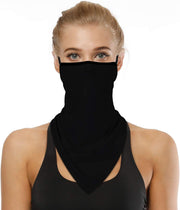 YAYOUREL Neck Gaiter Face Mask Covering Bandanas for Men Women Summer UV Face Scarf Mask Cover Facemask Balaclava Headbands - E: Pure Color 1