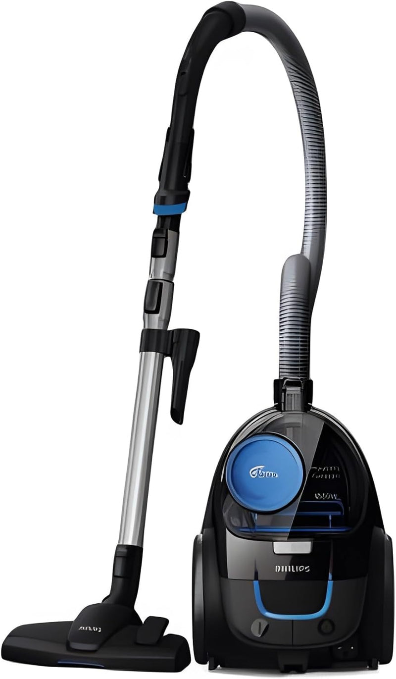 Philips Bagless PowerPro Compact Vacuum Cleaner - 1800W, PowerCyclone 5, Allergy H13 filter, 1.5L Dust Capacity, Washable Filter, Deep Black - FC9350/62 - Casual