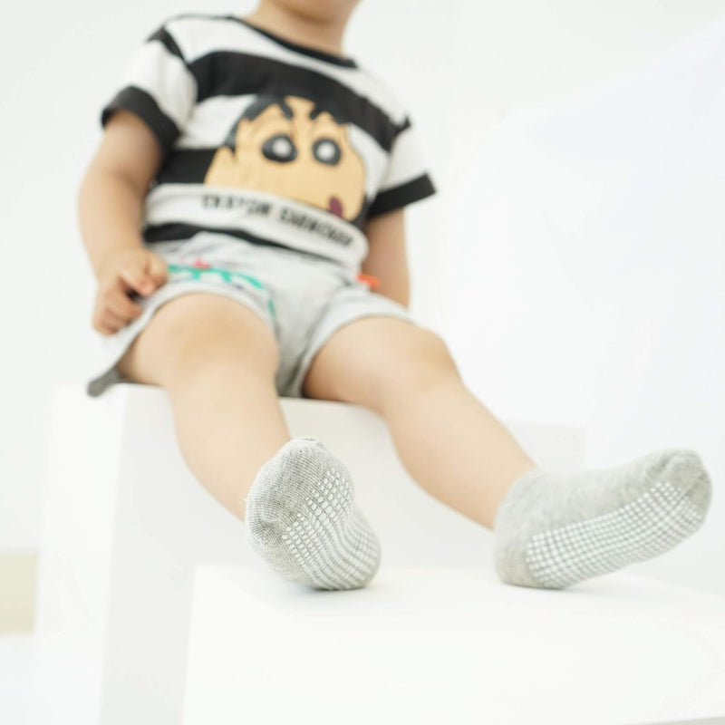 CozyWay Non-Slip Socks with Grippers - Ankle Style for Little Girls and Boys, Infants, Toddlers, Children