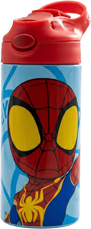 Spider-Man Kids Stainless Steel Water Bottle, Leak-Proof BPA-Free School Bottle for Boys, Durable & Lightweight Travel Bottle, 600ml