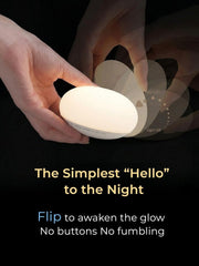 EASZZZ Baby Night Light, Nursery Night Lamp for Breastfeeding, Soft BPA Free Silicone Touch Night Lamp, Eye Caring, Easy Flip Design, Stepless Dimming, 1-Pack