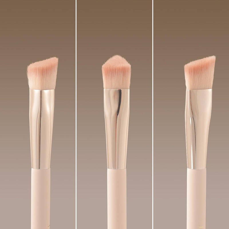 ALBEAUT Liquid Blush Brush Angled for Cheek Makeup,Cream Foundation Contour Bronzer highlight Blending, Angled Face Makeup Tool (Multitask Face Brush)
