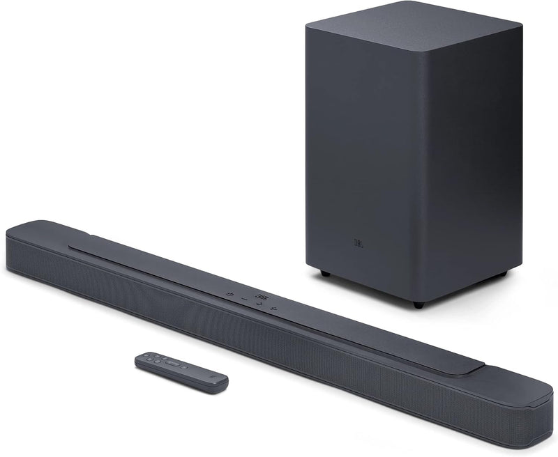 JBL Cinema SB550-3.1 Channel Soundbar with 250W Dolby Audio, Wireless 5.25 Subwoofer, HDMI ARC, Optical & Bluetooth Streaming, JBLSB550BLKUK, Black - Bar 2.1 M2