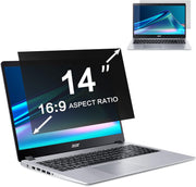 ZOEGAA 14 Inch Laptop Privacy Screen Filter Compatible with HP/Dell/Acer/Samsung/Lenovo/Toshiba for 16:9 Widescreen Display Laptop Privacy Screen and Anti-Glare Protector - 14 in (16:9) privacy screen