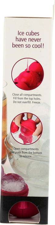 Joie Kitchen Gadgets 067742-290991 Silicone Round Ice Cube Tray, Mixed Red/Green/Blue