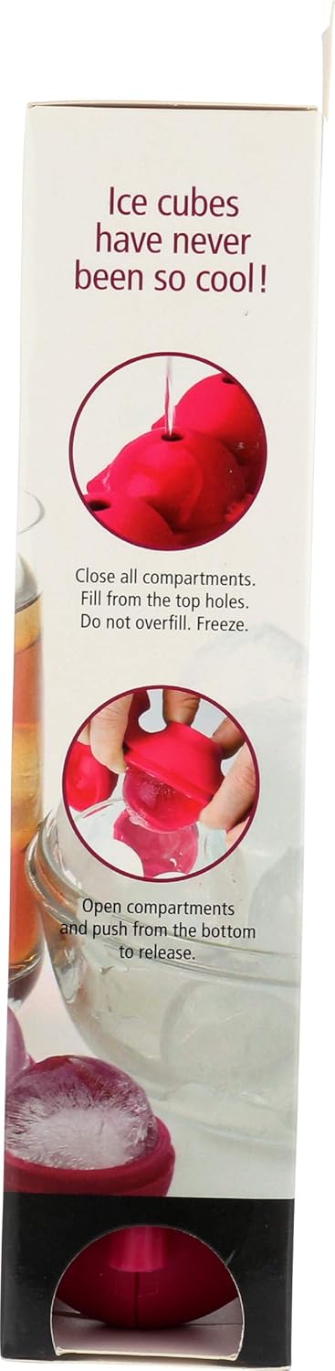 Joie Kitchen Gadgets 067742-290991 Silicone Round Ice Cube Tray, Mixed Red/Green/Blue
