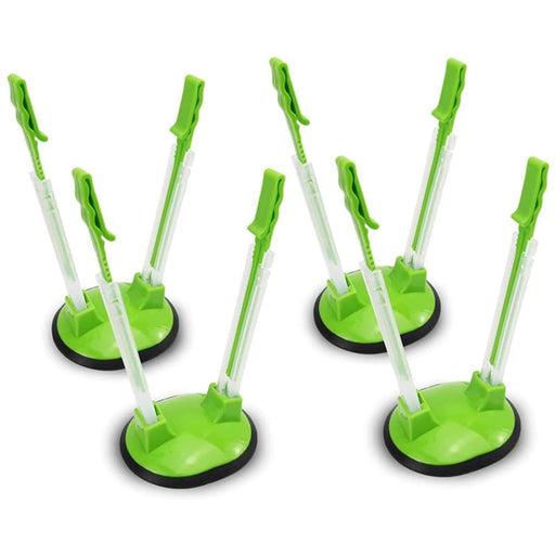 ALMEKAQUZ 4 Pack Baggy Rack Stand, Freezer Bag Holder Stand, Adjustable Food Storage Holders, Ziplock Bag Holder, Plastic Food Prep Bag Holder Stand for Food Meal Prep Bag, Kitchen Gadget.