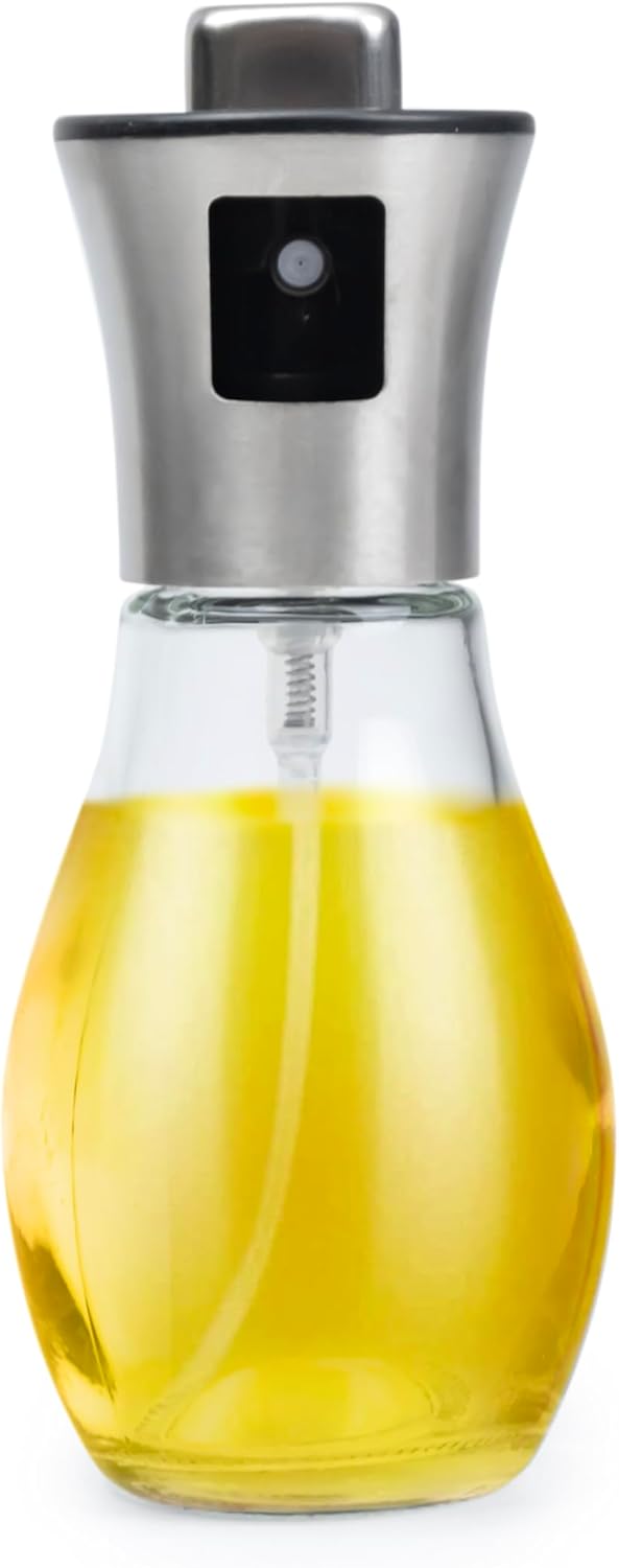 Cuisine Art Glass Oil Sprayer, 200ml Olive Oil Sprayer Mister, Olive Oil Spray Bottle, Kitchen Gadgets Accessories for Air Fryer, Oil Spritzer, Widely Used for Salad Making, Baking, Frying, BBQ - 0.2 ÙÙØªØ±