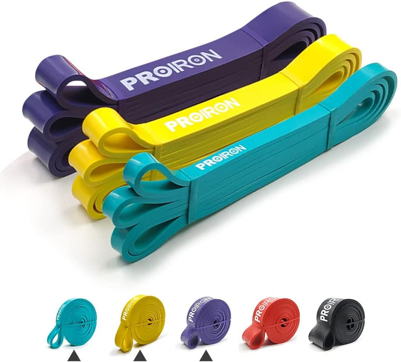 Pull Up Bands Heavy Duty Resistance Band Assisted Training Bands Ideal for Men and Women Crossfit,Assisted Pull-ups, Body Stretching,Powerlifting,Physical Therapy - #C - 3-Set(green + yellow + purple) Traditional