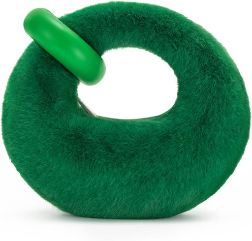 Women's Abacus Top Handle Bag - Grass Green-faux Fur