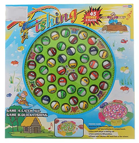 Fishing Fishing Game 45 Fishes 5 Players For Kids - Unisex, Multi Color