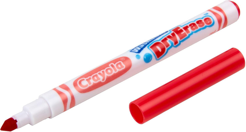 CRAYOLA 10 Ct Slim Dry-Erase Markers, Washable