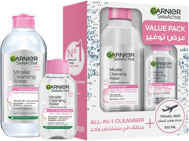 Skin Active Micellar Water Classic 400ml - Makeup Remover - 400 ml Classic (400 ml + 100 ml)