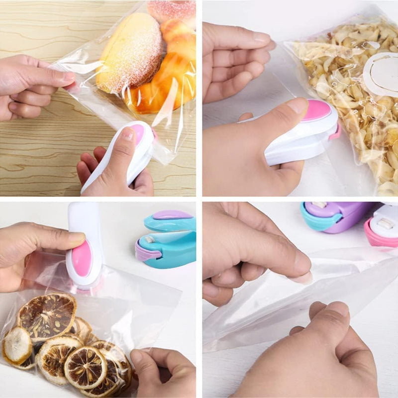 COOLBABY NO Portable Mini Sealing Machine Household Heat Sealer Capper (Purple)