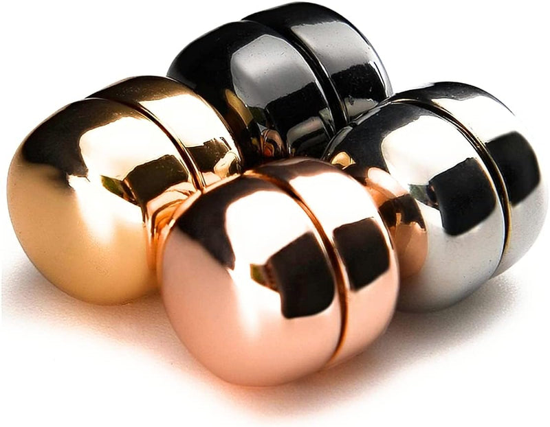 FASHIONEEDA Hijab Pins Magnetic With Strongest Commercial Strength, Hijab Magnets for Women in Hijab Accessories and Pins for Scarf, No Snag Hijab Magnets (Round Shape-Set of 4)
