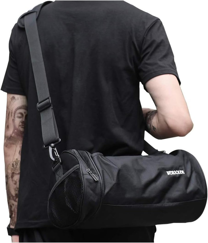 SYCNB Small Sports Gym Bag Workout Lightweight Duffel Bags for Men and Women Black X-Small, Black, Small, Sport Gym Bag - CH Black without Wet Pocket