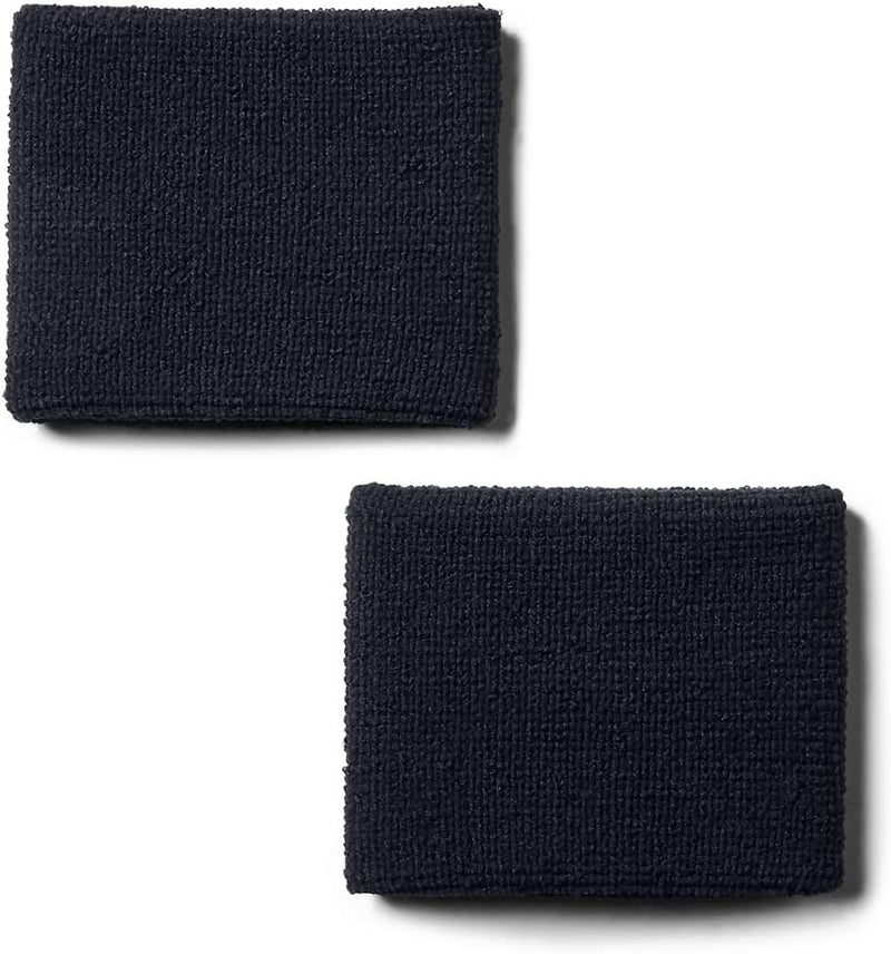 Men's 3-inch Performance Wristband 2-Pack - OSFA Black