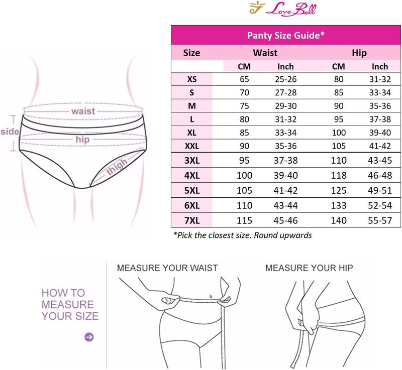 Premium Cotton Four-way stretch Panties - MULTIPACK - Regular and Plus Sizes - Classic Briefs for Women