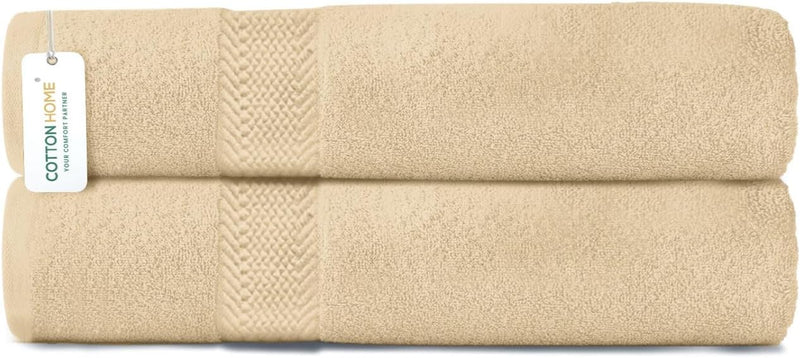 Cotton Home Rest Bath Towel- Set of 2 Sky Blue, Cotton Towel | 70x140cm / 27x55 inch, Luxury Hotel Towel Set Absorbent Durable Lightweight Washable Quick Dry Spa Quality Beach Pool Family Bath Towel.