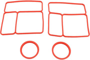 Lid Seal Gasket for OmieBox, Silicone Leakproof Lunch Box Gasket Food Storage Gasket Airtight Food Container Gasket Replacement, Food Container Seal Replacement Part (Red) - Red
