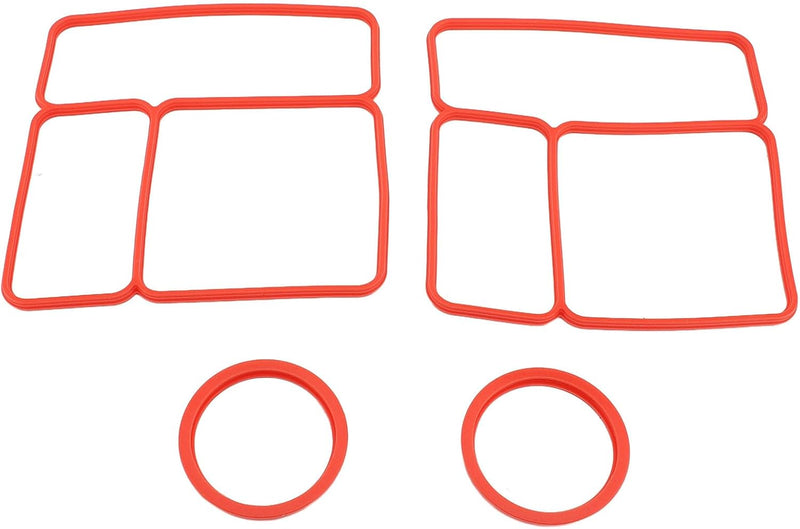 Lid Seal Gasket for OmieBox, Silicone Leakproof Lunch Box Gasket Food Storage Gasket Airtight Food Container Gasket Replacement, Food Container Seal Replacement Part (Red) - Red