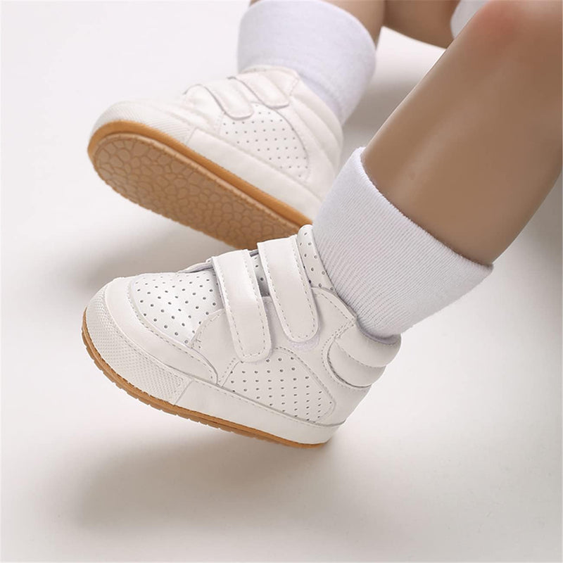 E-FAK Baby Shoes Boys Girls Infant Sneakers Non-Slip Rubber Sole Toddler Crib First Walker Shoes