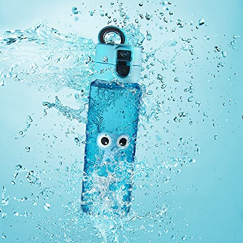 Tinc Water Bottle 17. 5oz | Kids Water Bottle for School | Flip and Clip Lockable Leak-Proof Water Bottle with BPA free Plastic - Blue