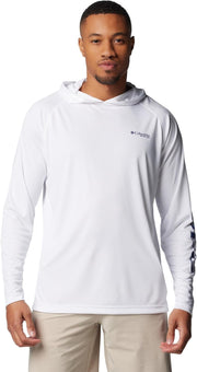 Men's PFG Terminal Tackle Hoodie - White/Nightshade Logo