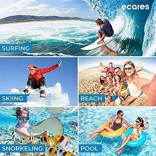 ECARES? Mobile Waterproof Pouch, Touchscreen Functionality Bag, Waterproof Case, Cellphone Dry Bag, Waterproof Phone Case, Drift Diving Swimming Waterproof Bag, for Smart Cellphones upto 7??(Pack-1)