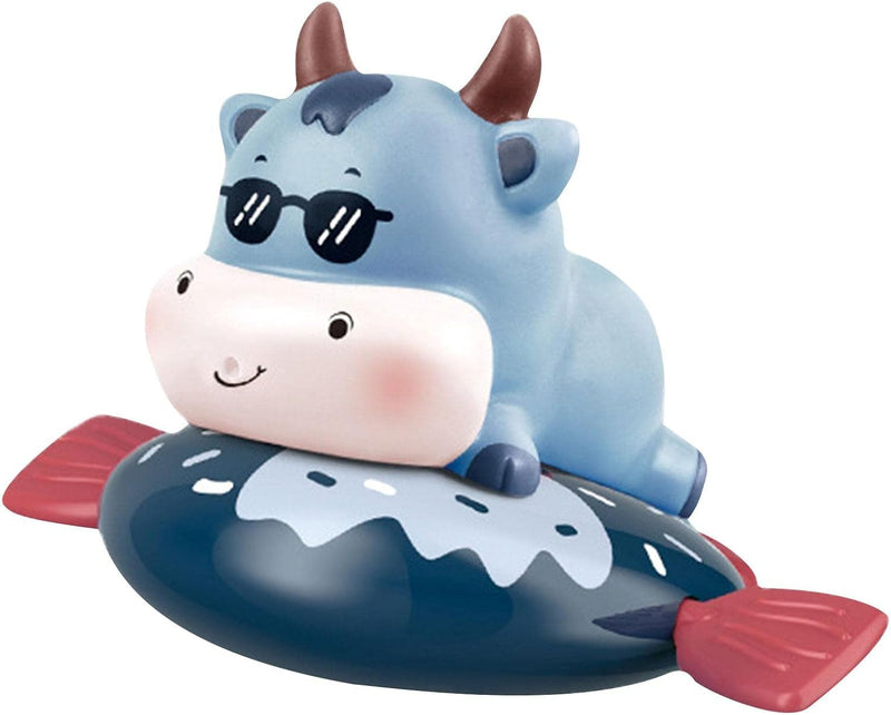Bathroom Water Toy,Float Wind-Up Baby Bath Toys Cow Swimming Pool Game Toy for Kids, Children - Water Bath Toy Set Toddlers Water Toys for Bathroom, Beach