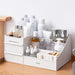 Clazkit Cosmetic Organizer Box Drawers Storage Plastic Stationary Box | Make Up Organiser For Women