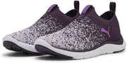 Softride Remi Slip-on Knit Wn's womens Road Running Shoe - Midnight Plum Lilac Frost PUMA White