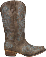 Riley Round Toe Cowboy Boots womens Western Boot - bown