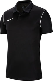 Men's Park 20 Polo Shirt (Pack of 1) - Black/White/White