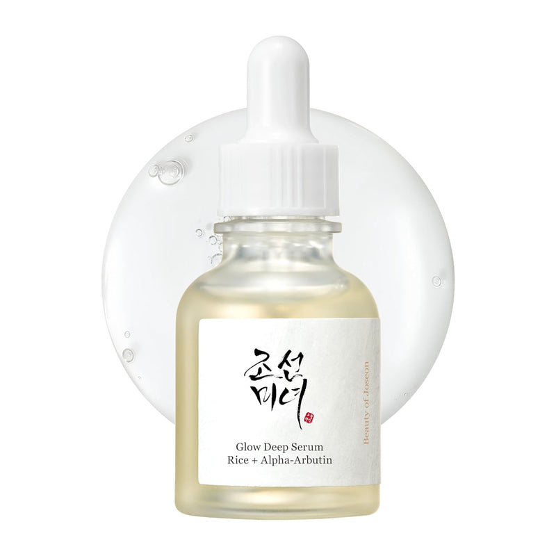 Beauty of Joseon Glow Deep Serum Rice Alpha-Arbutin, Dark Spot Discoloration Correction for Uneven Dull Skin Tone, Daily Korean Skin Care for Men and Women 30ml, 1 fl.oz
