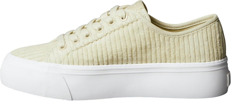 womens Vulc Flatf Lace Up Corduroy Ck Yw0yw02005 Low Top - Green Haze
