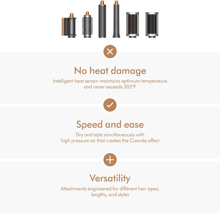 Dyson Airwrap™ Multi-Styler Complete Long, Nickel/Copper