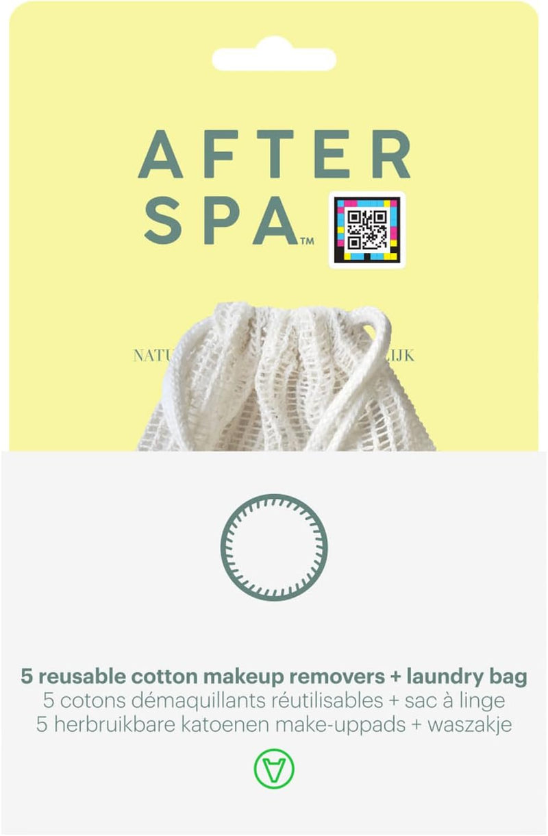 AfterSpa Reusable Cotton Make Up Removers 6-Pack - Small