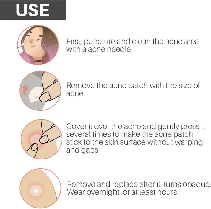 KASTWAVE Patches for Face, Pimple Cosmetics Original Patch - Pimple Spot Treatment, Invisible Pimple Patches For Covering Zits Andblemishes, Invisible Skin Sticker (72 Count)